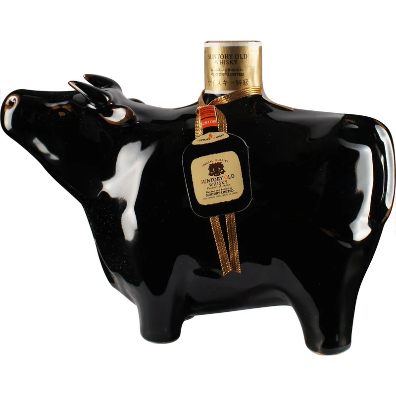 Suntory Old Whisky Zodiac Sternzeichen Flasche "Ochse"
