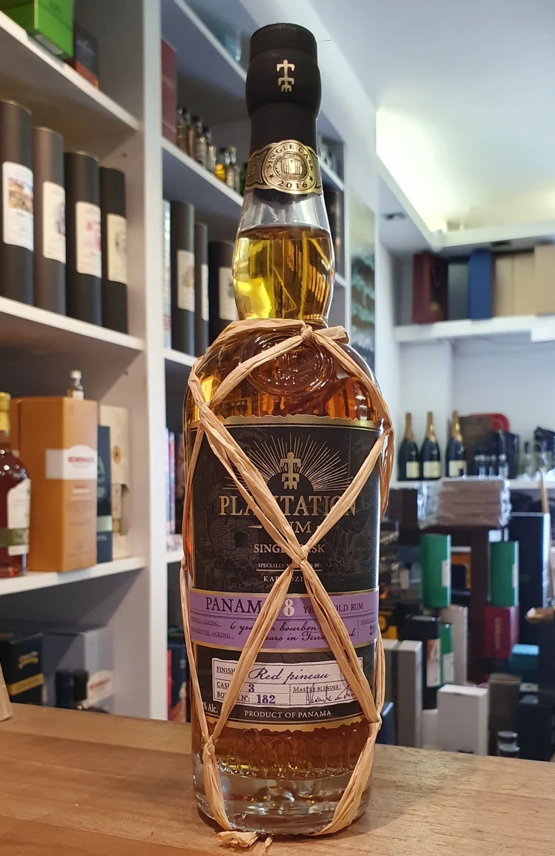 Plantation Panama 2008 red PdC 8 y 0,7l 42% vol. single cask Rum Karmozijn Planteray
