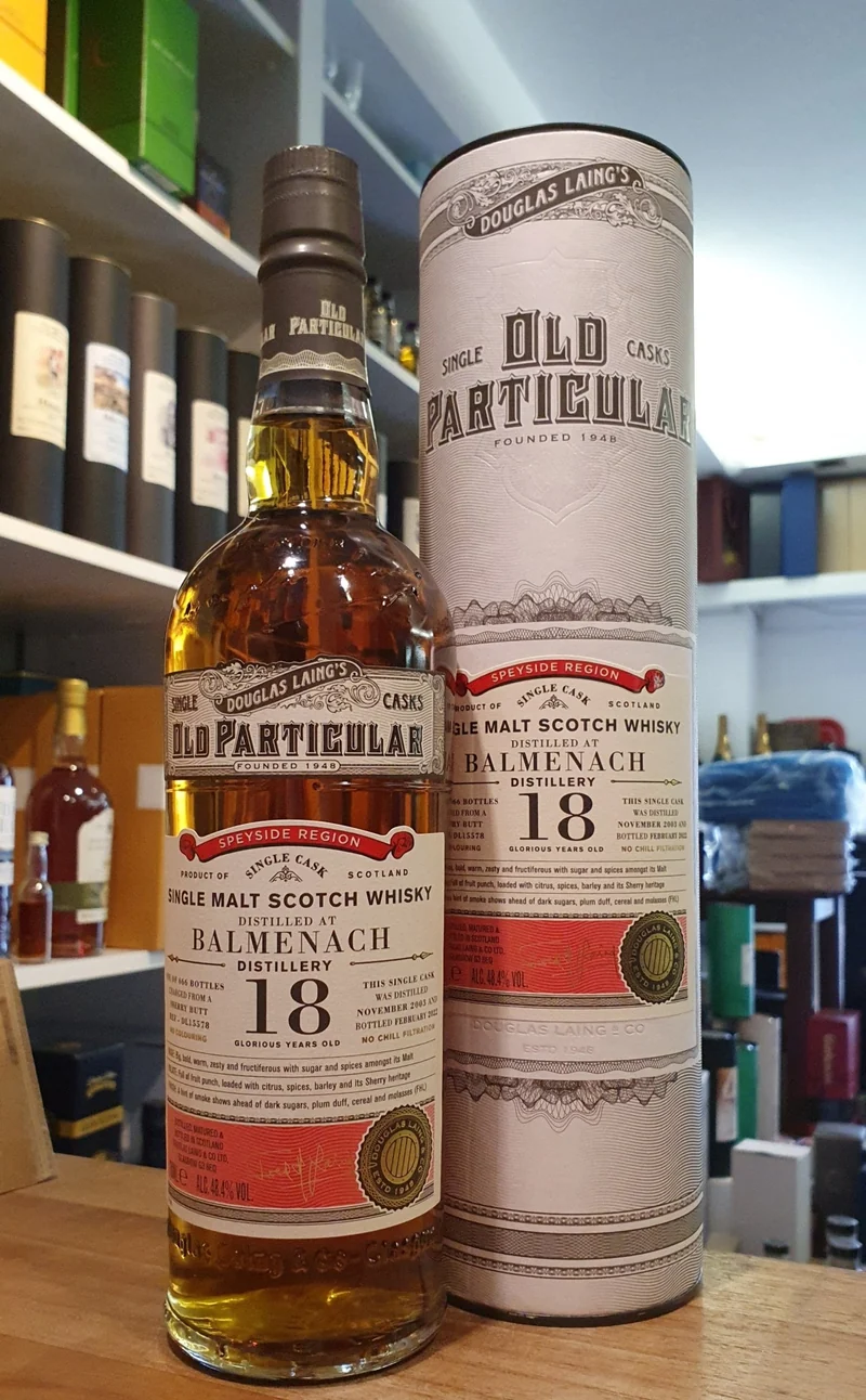 Balmenach 2003 2022 18 Y single cask Old Particular 48,4% vol. 0,7l Whisky Douglas Laing #dl15578