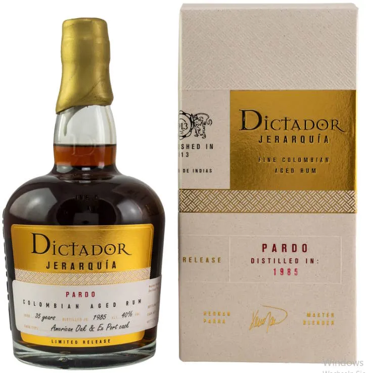 X Dictador 1985 35y Jerarquina Pardo Sherry / Port cask 2020 0,7l 40% vol.