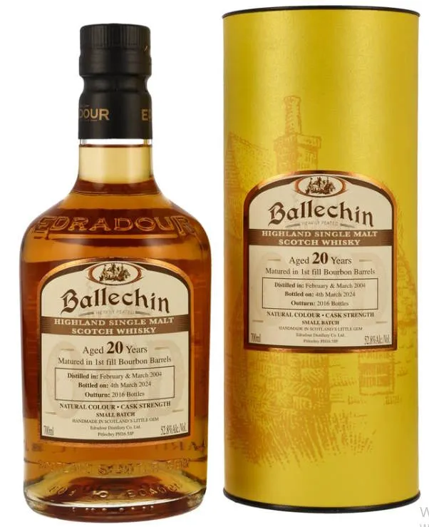 X Ballechin 2004 2024 20y OGD Bourbon cask CS 0,7l Fl 52,80%vol. Highland whisky