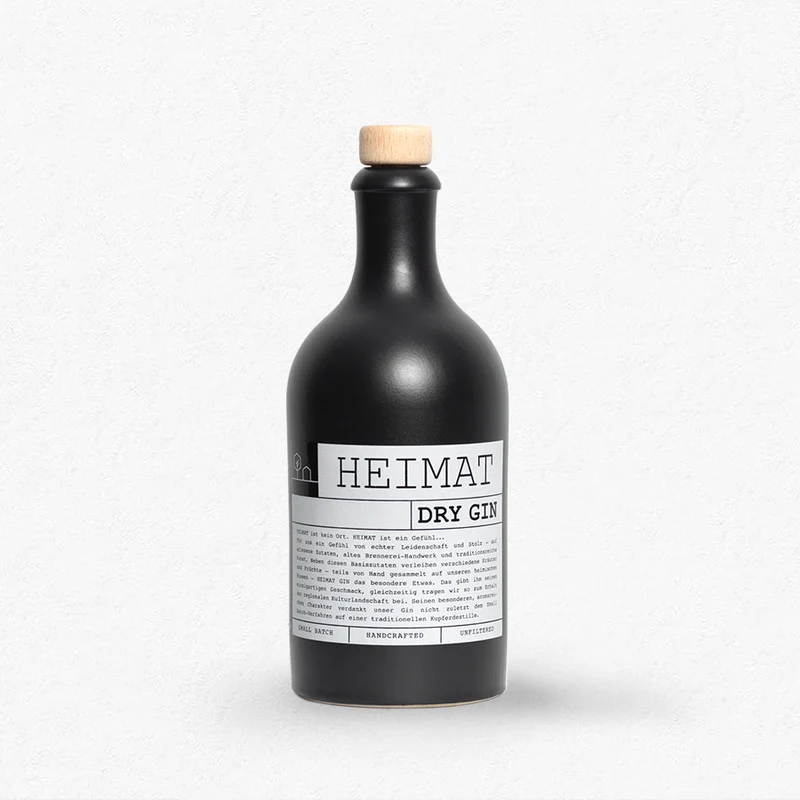 Heimat Dry Gin Steingutflasche 43% 0,5L