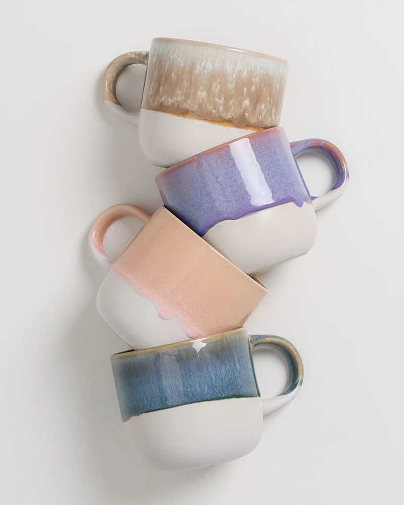Coimbra Tasse groß Pastel Flow mix 4er-Set