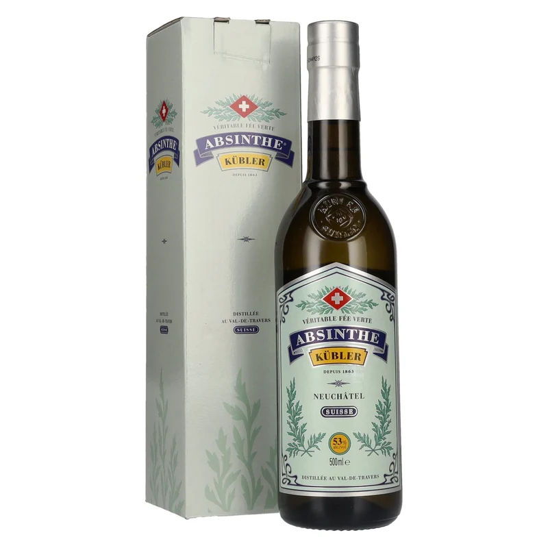 Kübler Absinthe 53% Vol. 0,5l in Geschenkbox