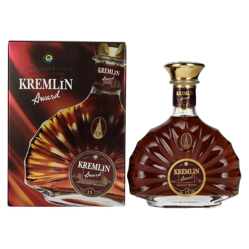 Kremlin Award 15 Years Old Armenian Brandy 40% Vol. 0,5l in Geschenkbox