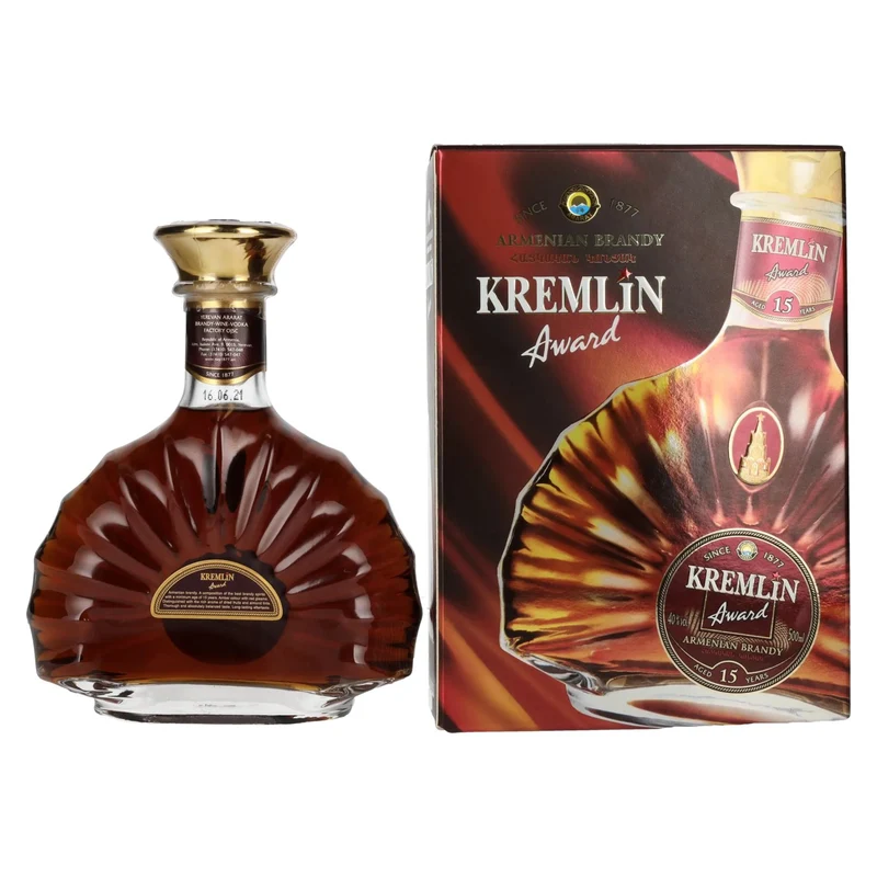 Kremlin Award 15 Years Old Armenian Brandy 40% Vol. 0,5l in Geschenkbox