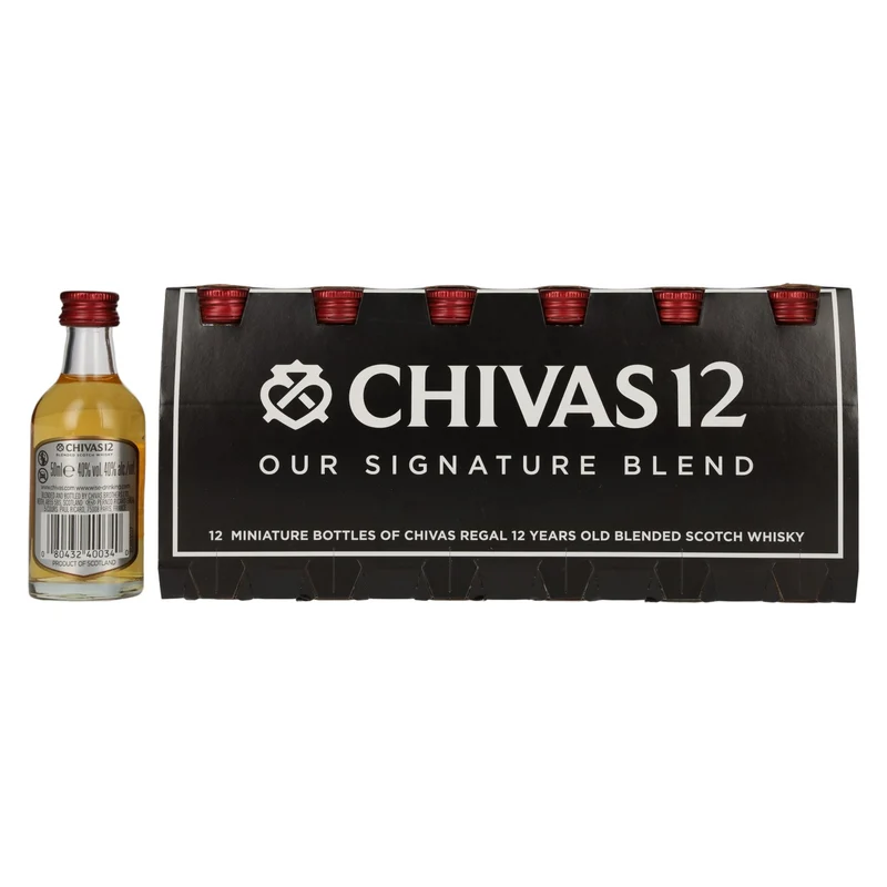 Chivas Regal 12 Years Old Blended Scotch Whisky 40% Vol. 12x0,05l