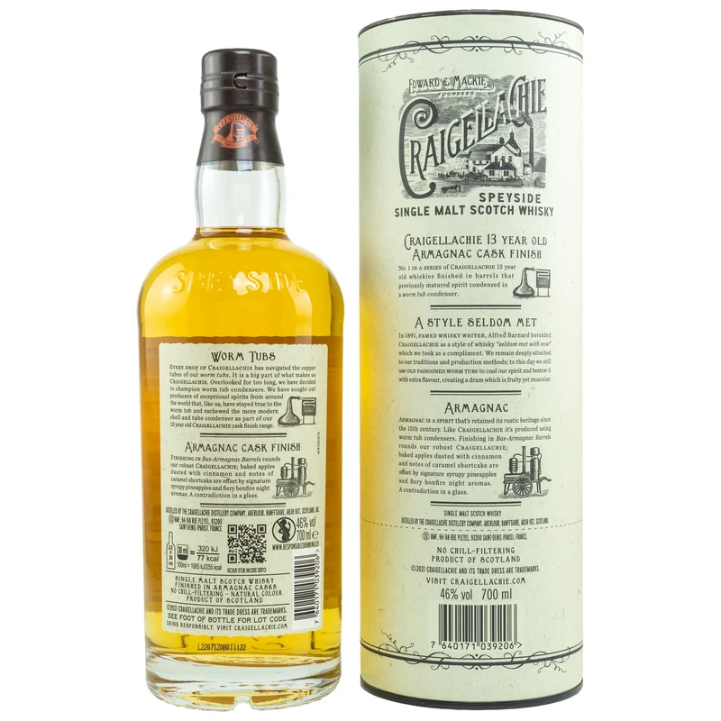CRAIGELLACHIE - 13 Jahre Armagnac Cask Finish - 46% Vol.