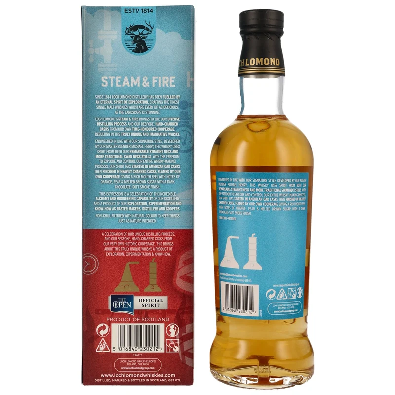 LOCH LOMOND - Steam & Fire - 46% Vol.