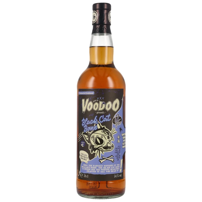 WHISKY OF VOODOO - Black Cat Bone 12 Jahre Speyside Single Malt - 54,1% Vol.
