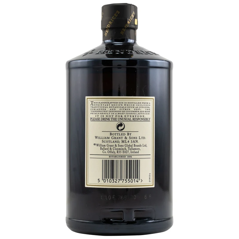 HENDRICK's - Small Batch Gin - 44% Vol.