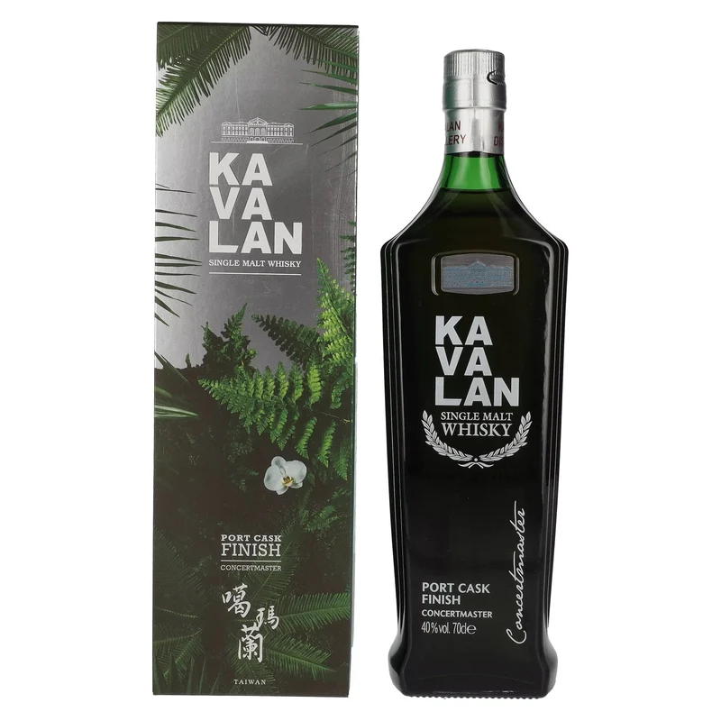 Kavalan CONCERTMASTER Port Cask Finish Festif Edition Single Malt Whisky 40% Vol. 0,7l in Geschenkbox