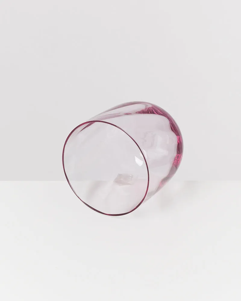 Calma Glas klein swirl lila 6er-Set