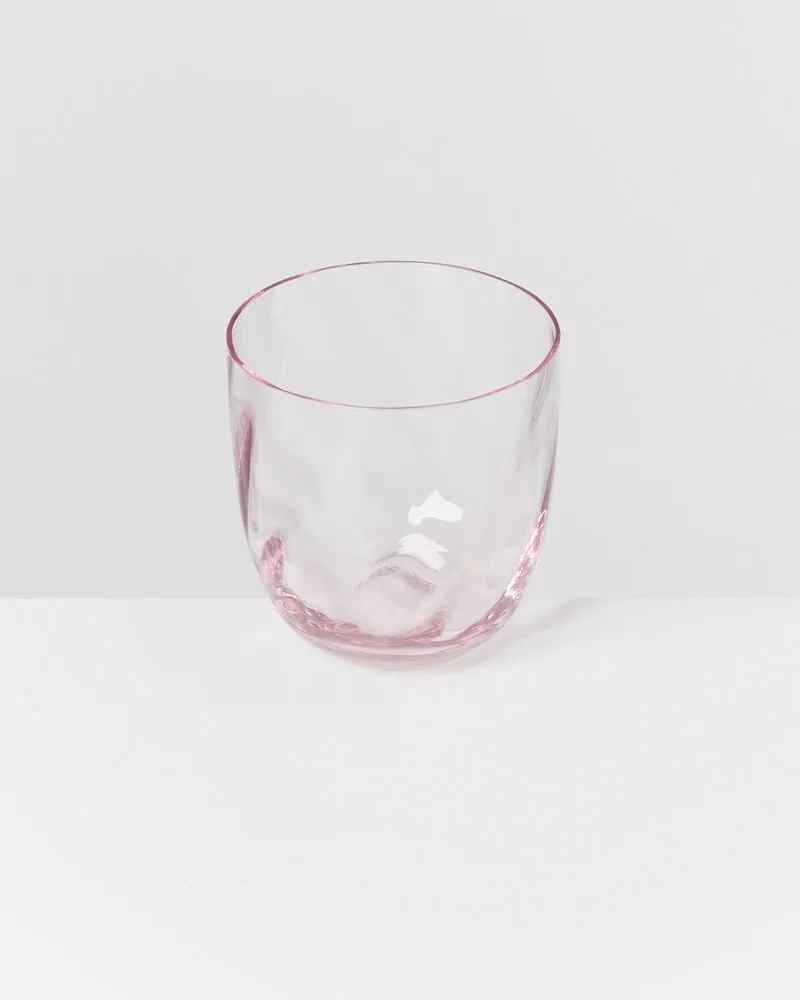 Calma Glas klein swirl rosé 6er-Set