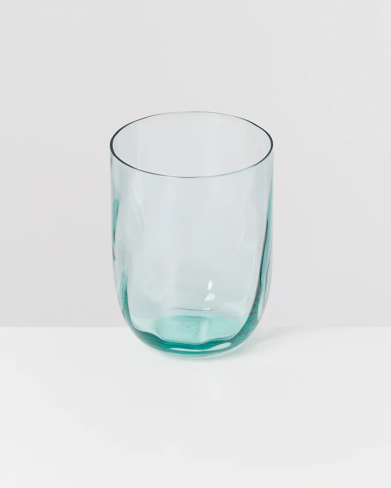 Calma Glas groß swirl grün 4er-Set