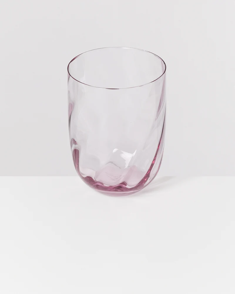 Calma Glas groß swirl lila 4er-Set