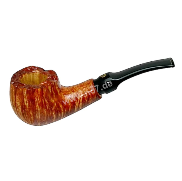 Pfeife Crown Collector braun glatt halfbent Borke oben 66 ++Unikat++