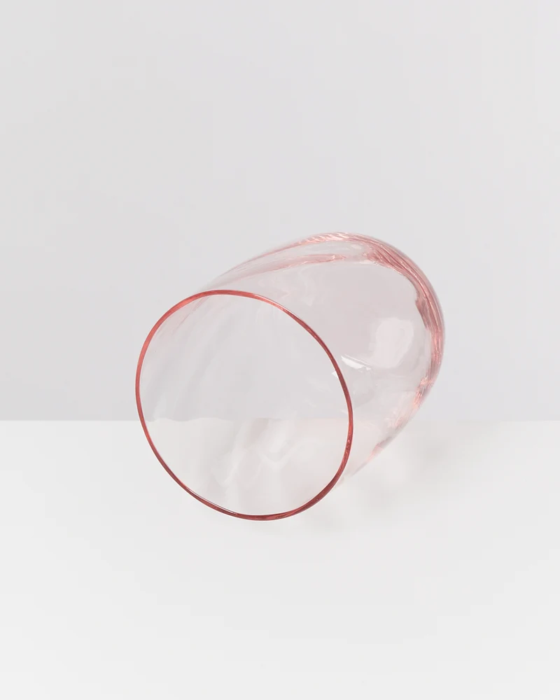 Calma Glas groß swirl rosé 4er-Set