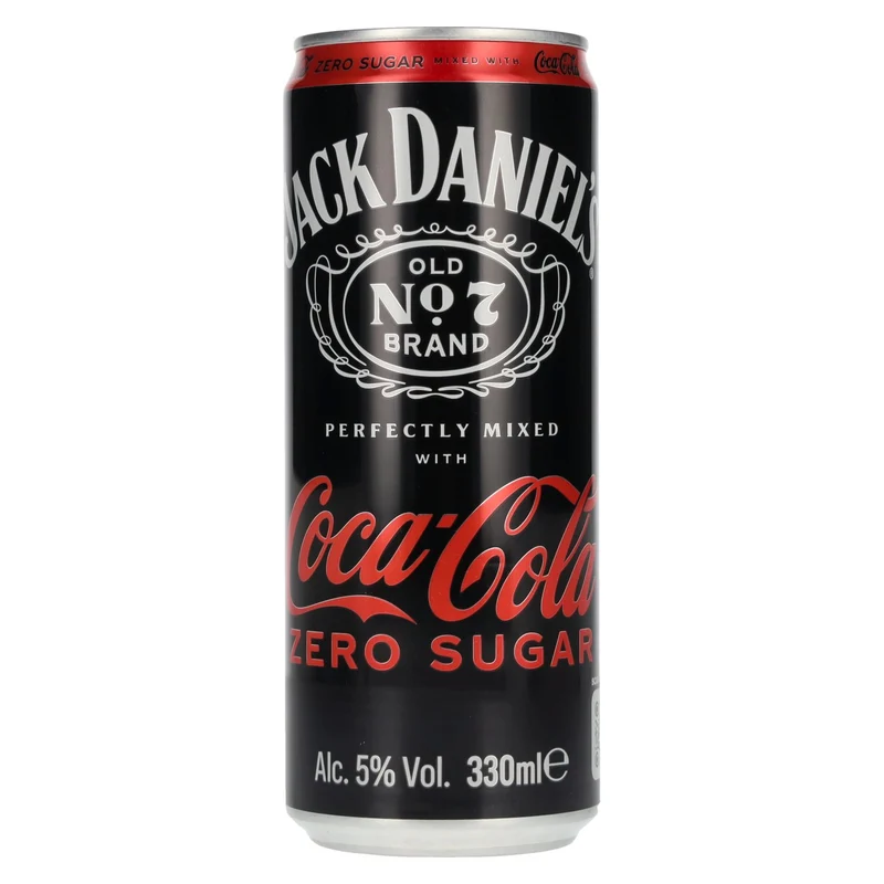 Jack Daniel's No. 7 Whiskey & Coca Cola ZERO SUGAR 5% Vol. 0,33l Dose Pfand