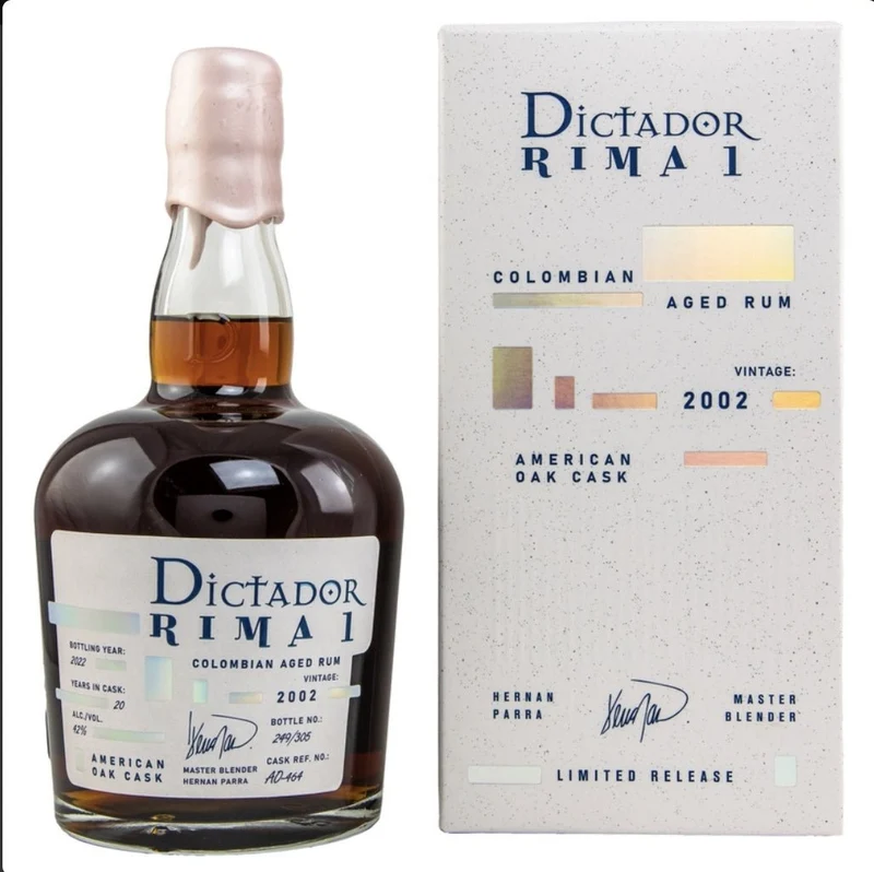 Dictador Rima 2002 american oak cask 0,7l 42 % vol.