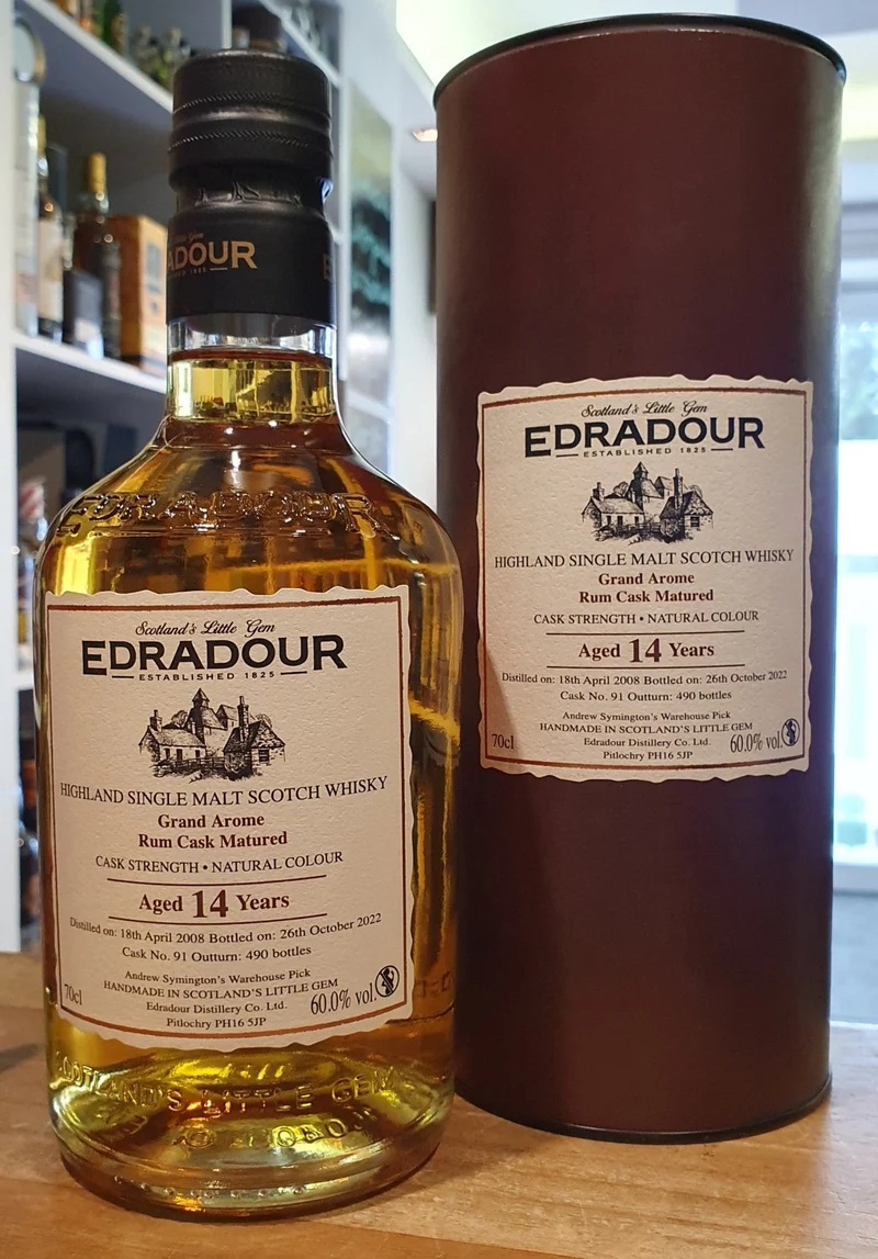 X Edradour 14y Rum Grand Arome Cask 2008 2022 #91 0,7l Fl 60%vol. Highland single malt scotch whisky