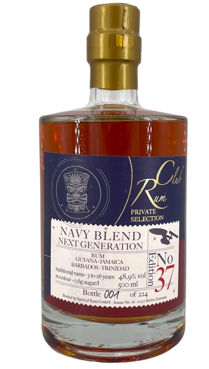Rumclub Ed. 37 Navy blend 48,9 % vol. 0,5l Rum club