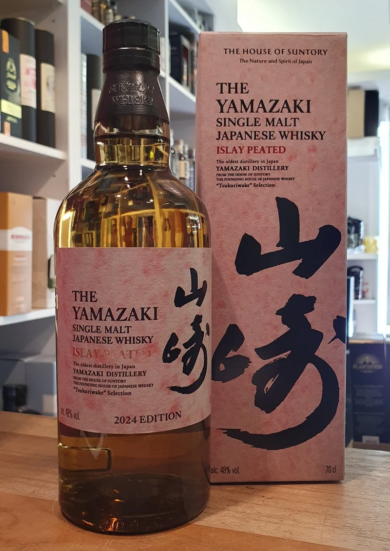 Yamazaki Islay Peated Tsukuriwake 2024 Whisky Suntory blend Japan 0,7l Fl 48% vol. 2024 Whisky Suntory blend Japan 0,7l Fl 48% vol.