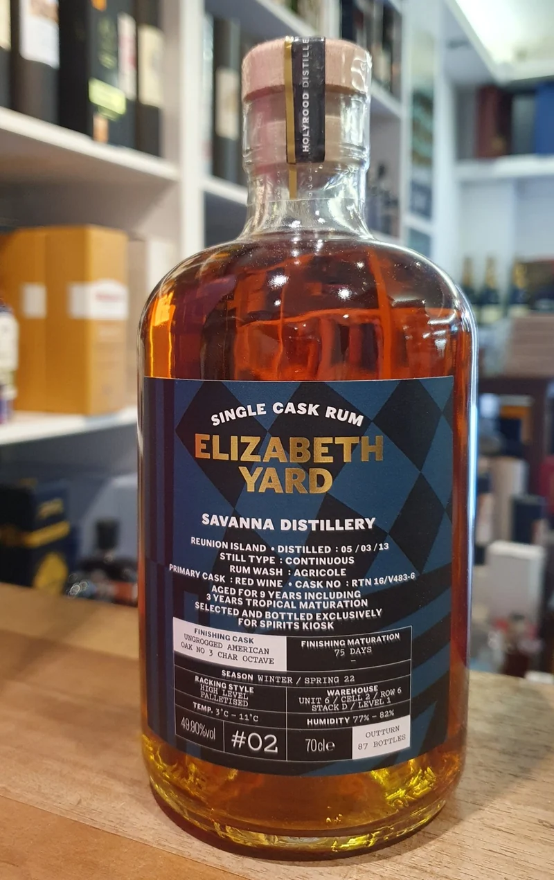 Savanna 2013 Elizabeth Yard Single Cask Reunion Rum 49,9% vol. 0,7l Cask strength Fassabfüllung Sonderedition limitiert auf ein Fass