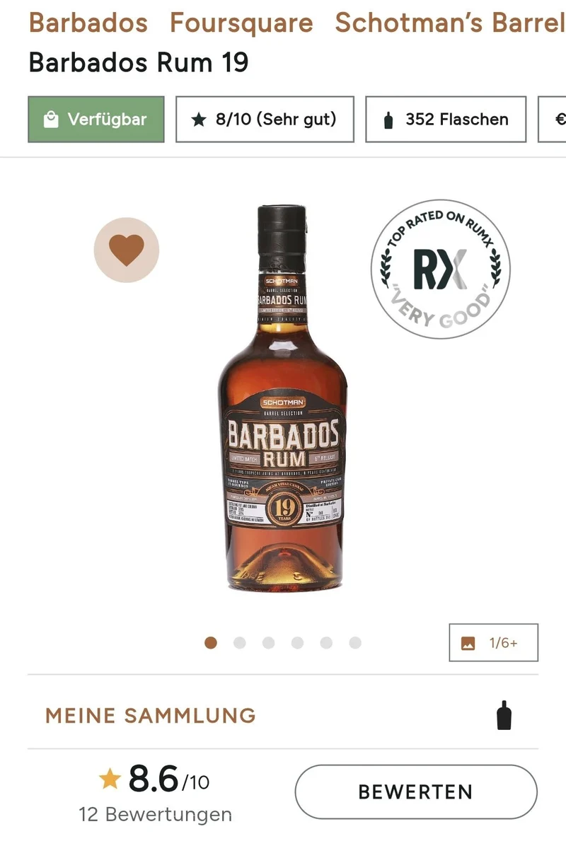 X Foursquare 2005 2024 19y Schotman Rum Bourb cask 0,5l 57% vol. 6th