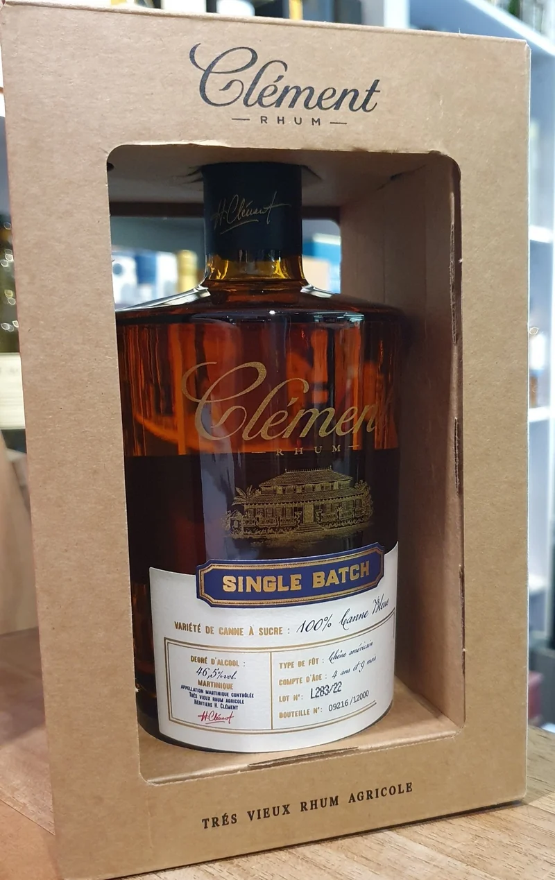 X Clement Single batch 4y9M canne bleu 46,5% vol. 0,5l rum Rhum de Antilles L283 22