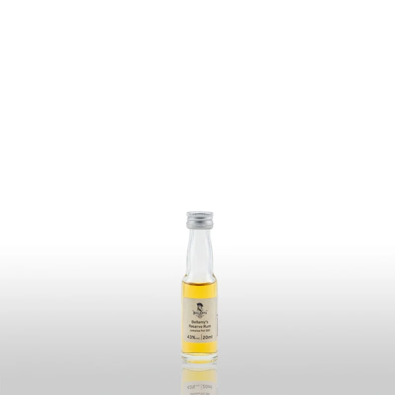Bellamy's Reserve Rum Jamaica Pot Still Rum (Long Pond & Clarendon) 43% 20ml - Miniatur