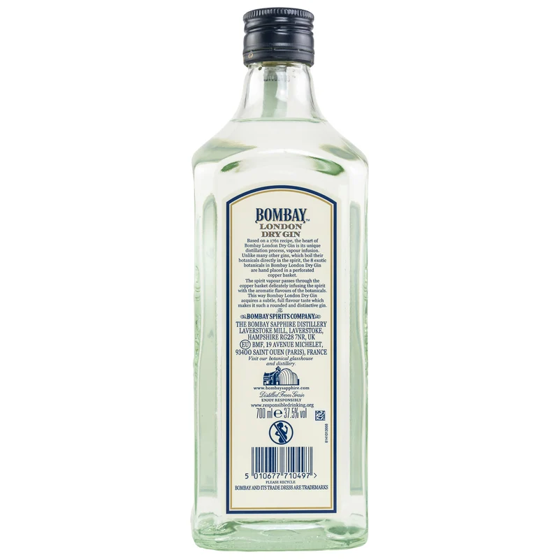 BOMBAY - London Dry Gin - 37.7% Vol.