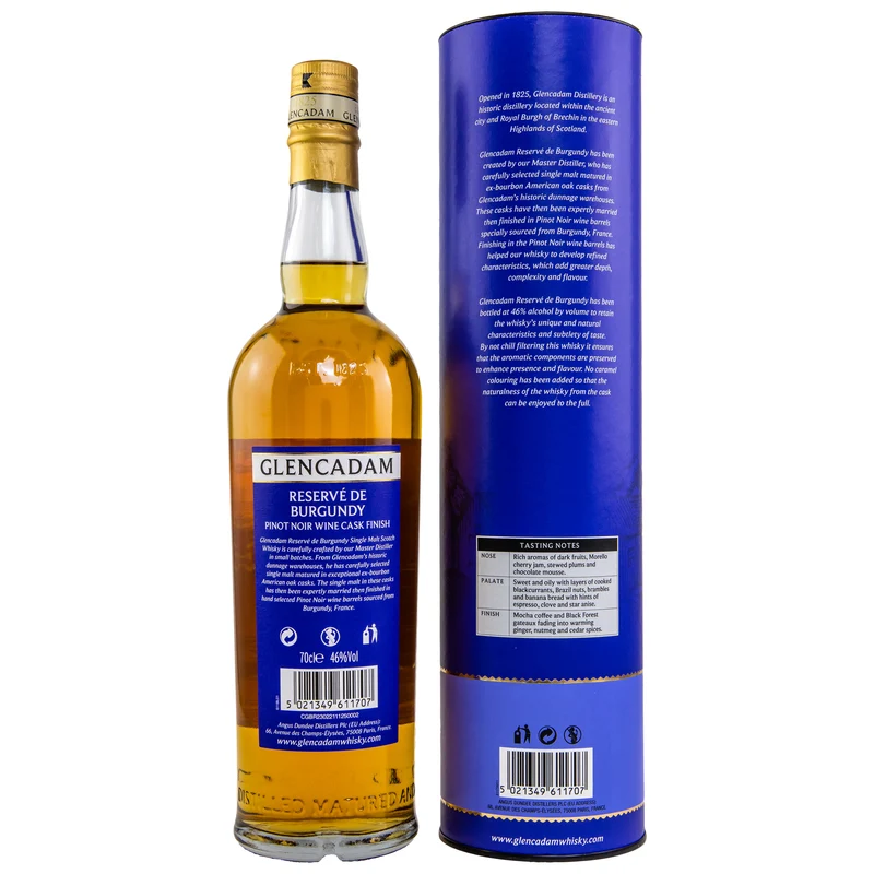 GLENCADAM - Reserve de Burgundy - Pinot Noir Cask Finish - 46% Vol.