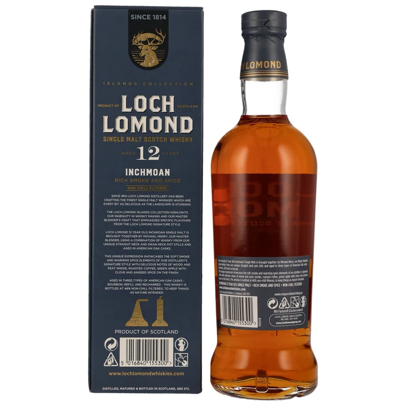 LOCH LOMOND - 12 Jahre Inchmoan - 46% Vol.