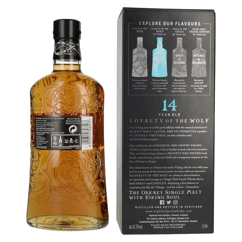 Highland Park 14 Years Old LOYALTY OF THE WOLF 42,3% Vol. 1l in Geschenkbox