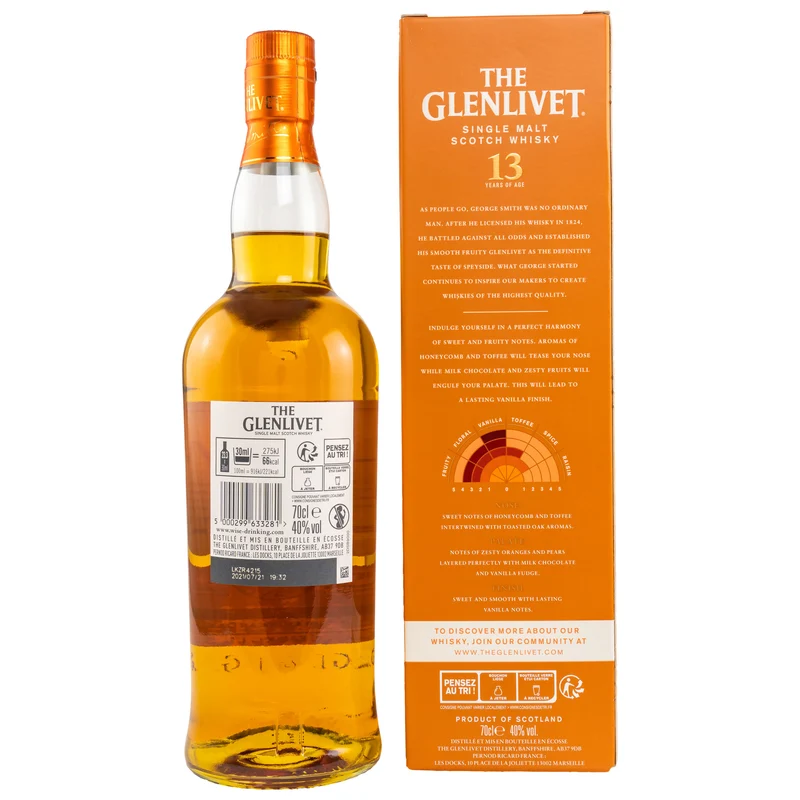 GLENLIVET - 13 Jahre - 40% Vol.