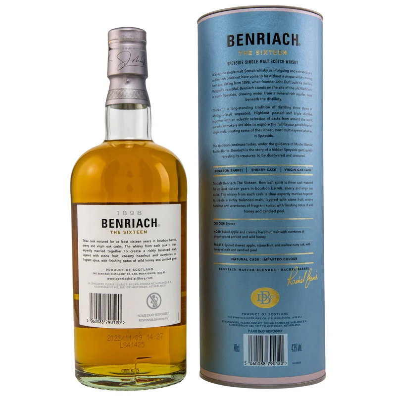 BENRIACH - 16 Jahre The Sixteen - 43% Vol.