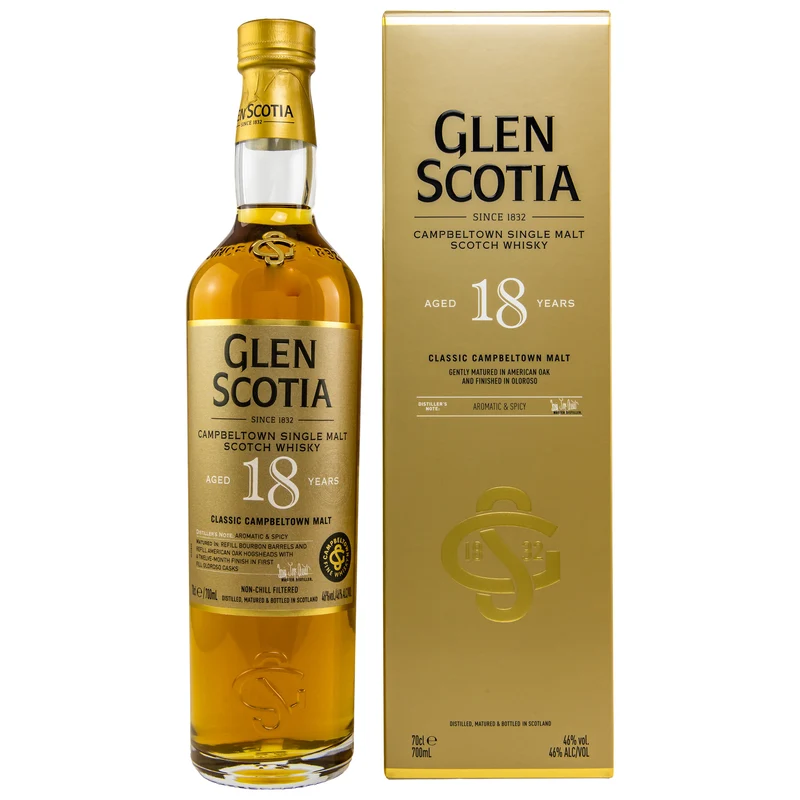 GLEN SCOTIA - 18 Jahre - 46% Vol.