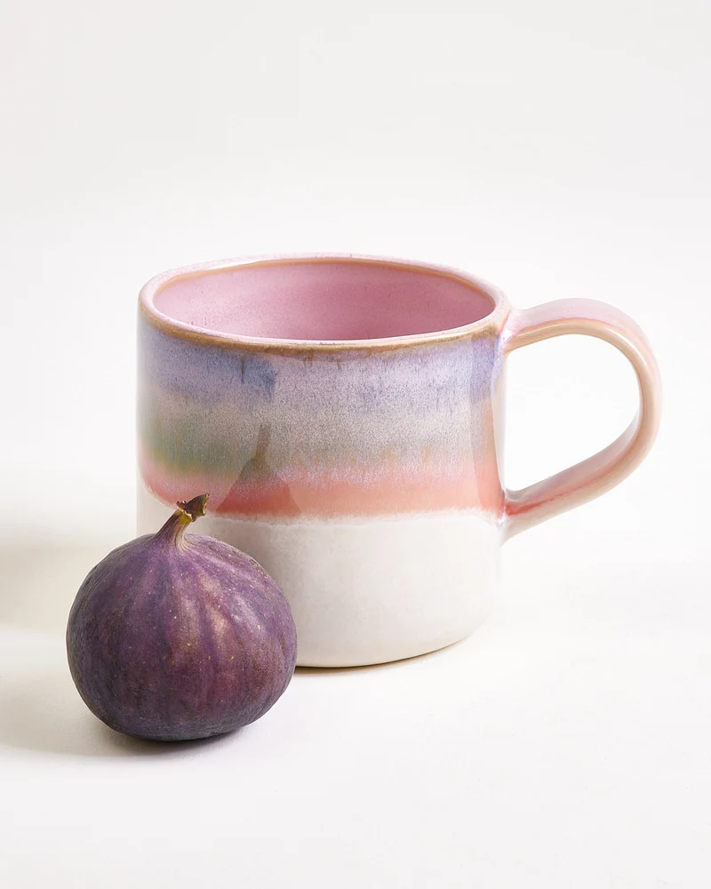Nódoa Tasse groß dipped rosa blau 6er-Set