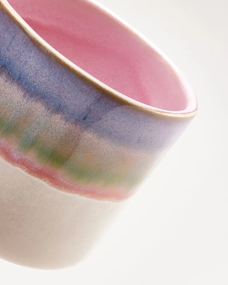 Nódoa Tasse groß dipped rosa blau 4er-Set