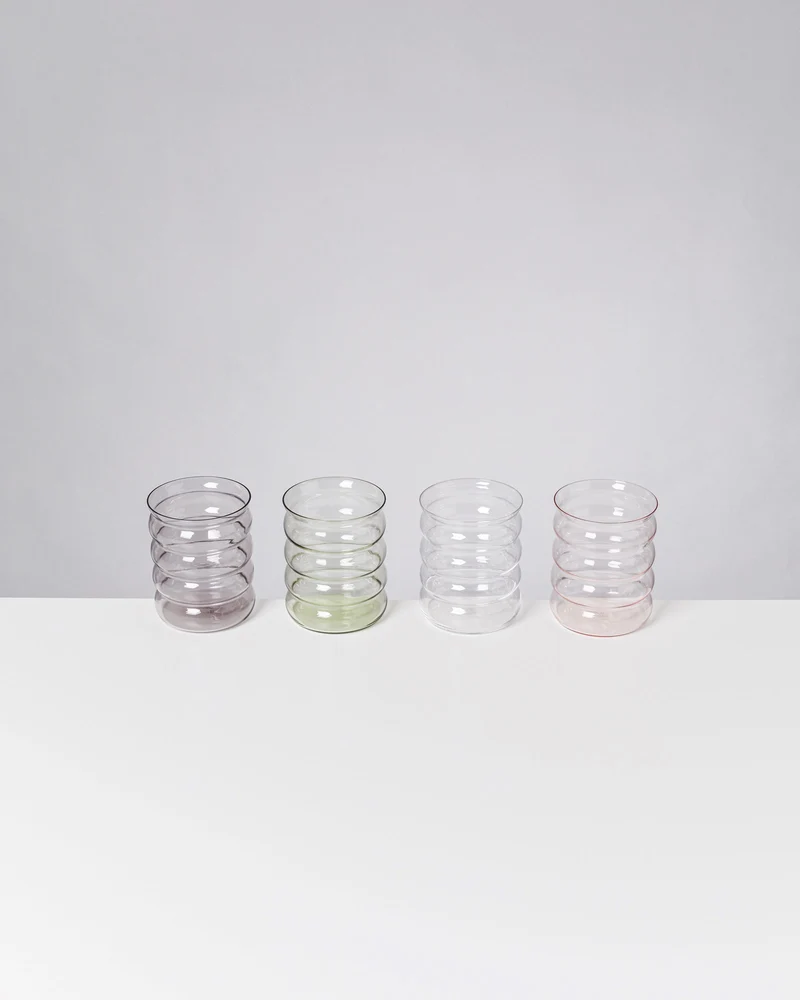Joia Glas groß bubble mix 4er-Set
