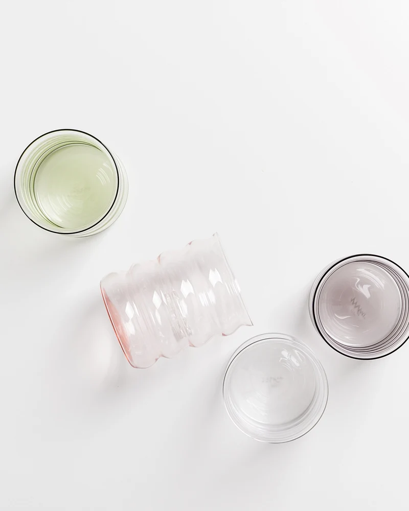 Joia Glas groß bubble mix 4er-Set