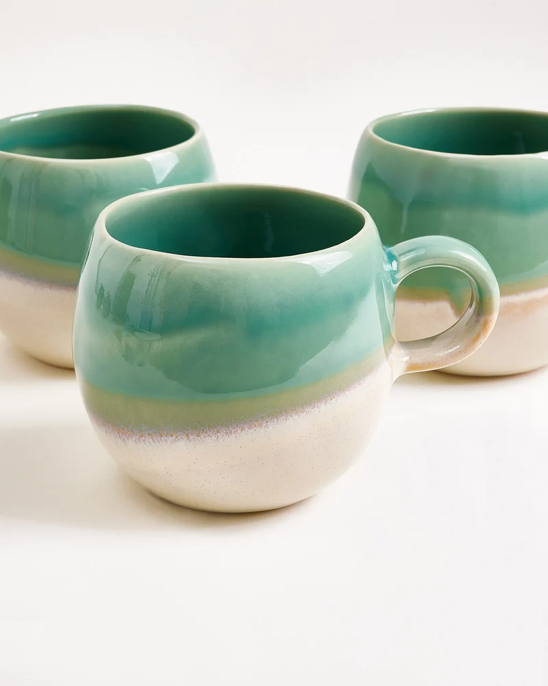 Bica Tasse groß hellgrün sand 4er-Set