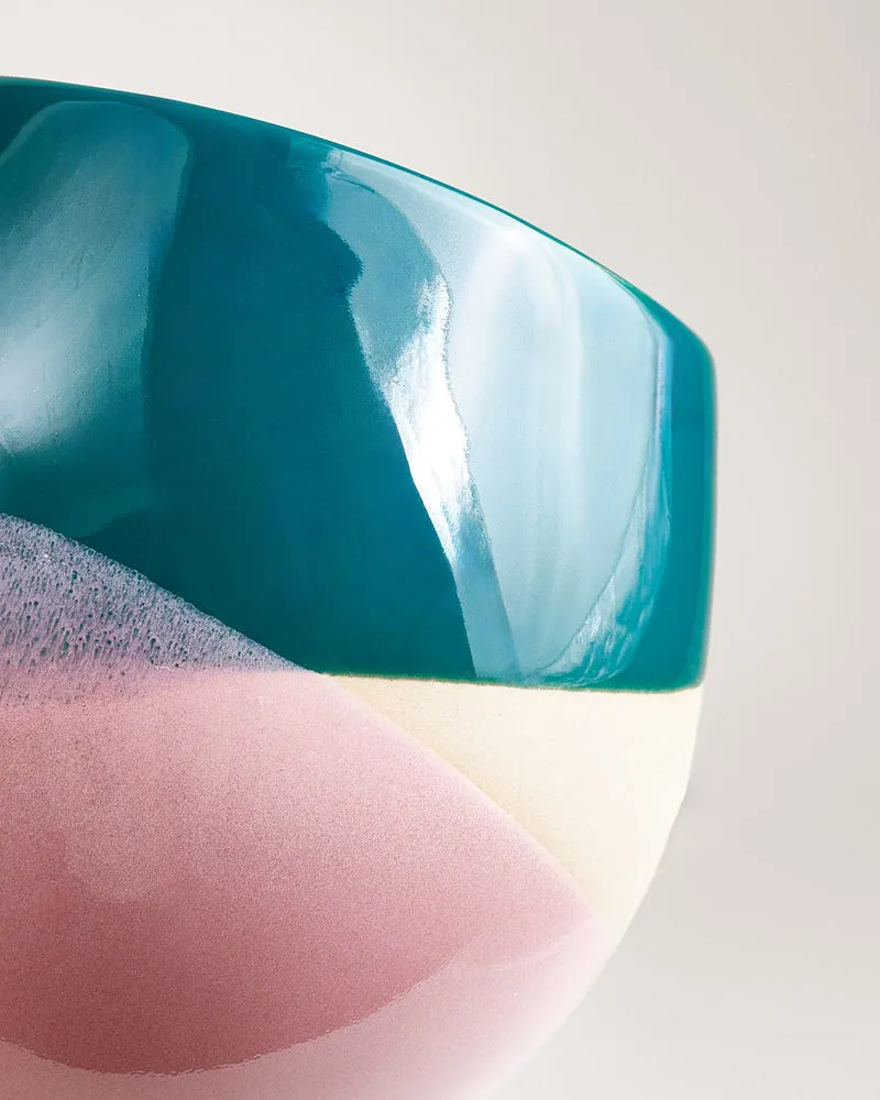 Bica Tasse klein dunkelgrün sand rosa
