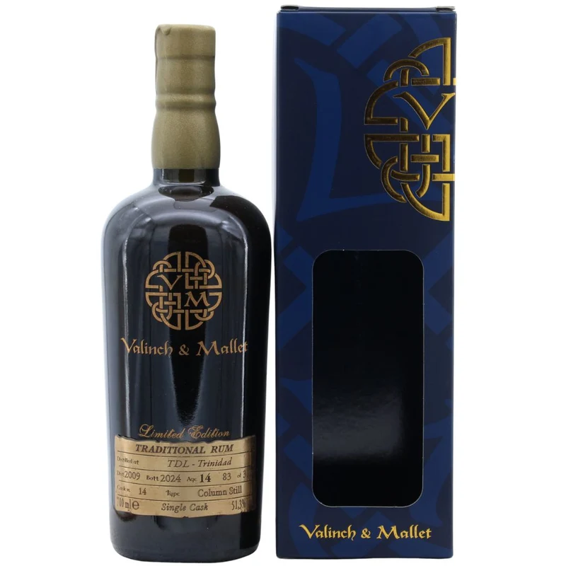 TDL 14 Jahre Trinidad Rum Valinch & Mallet Cask #14 Limited Edition 51,3% 0,7l