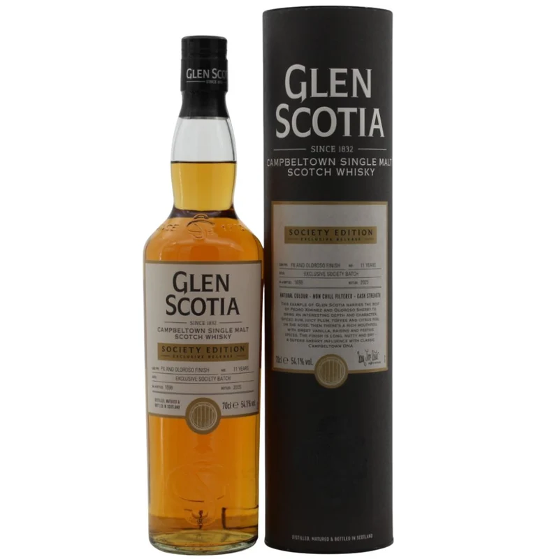 Glen Scotia 11 Jahre PX & Oloroso Finish Exclusive Society Batch 54,1% 0,7l