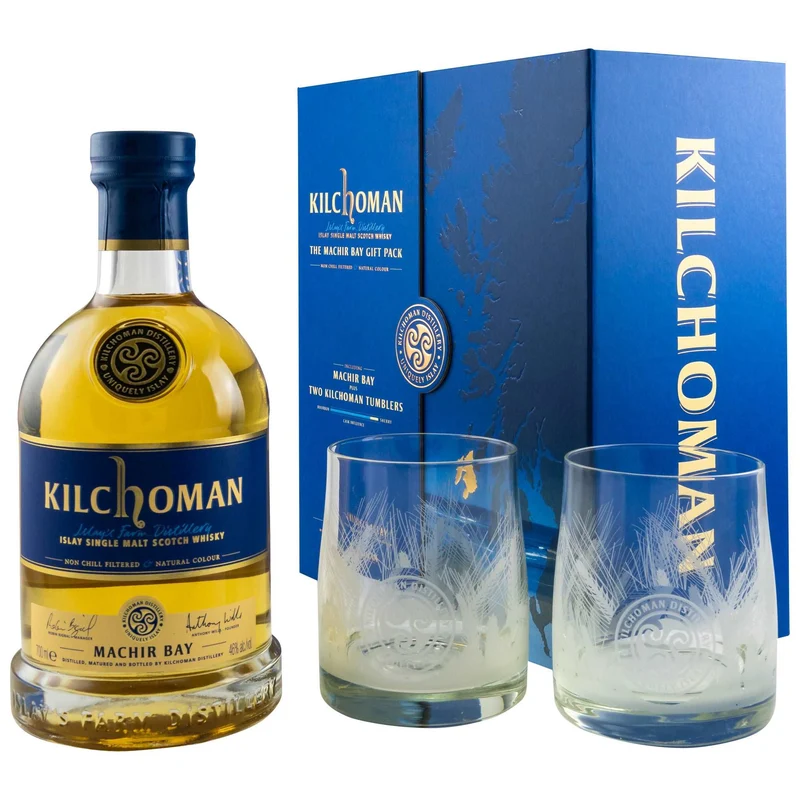 Kilchoman | Machir Bay | Geschenkset mit 2 Tumblern | 46%