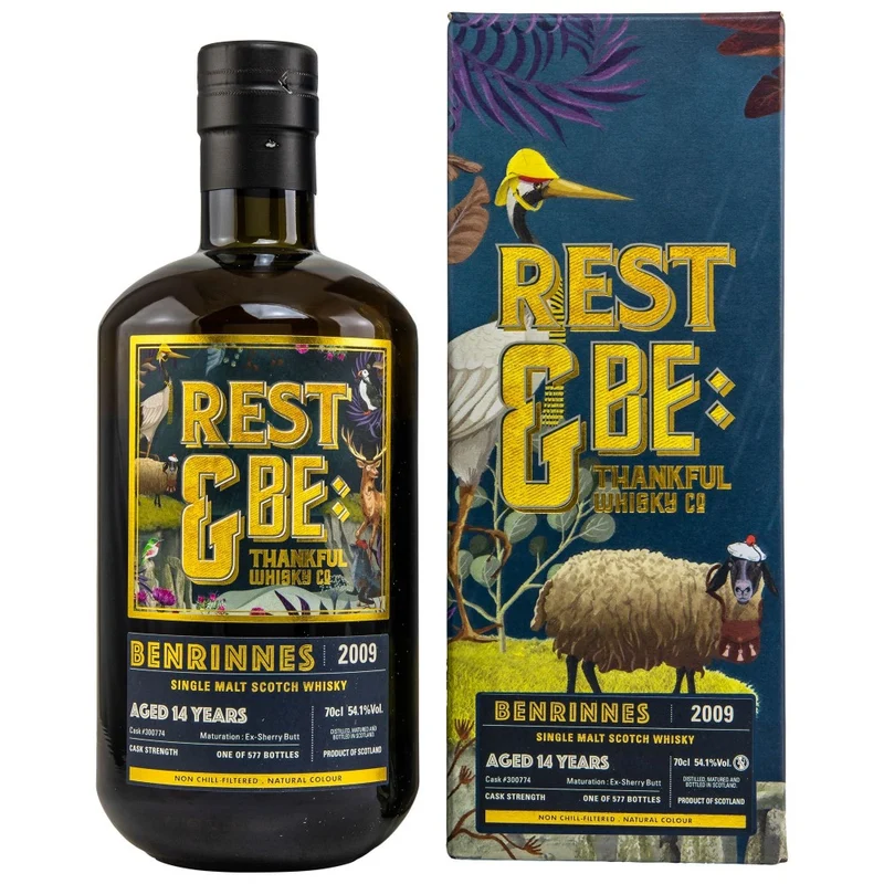 Benrinnes 14 Jahre 2009/2023 Rest & be Thankful Cask #300774 54,1% 0,7l