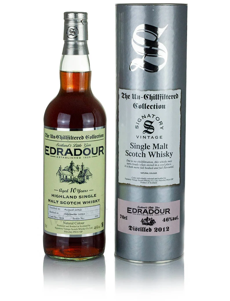 Edradour 10 Year Old 2012 Signatory Un-Chillfiltered