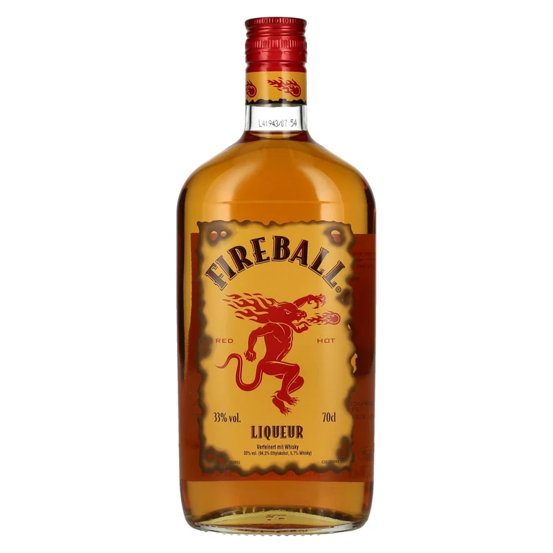 Fireball RED HOT Liqueur with Cinnamon & Whisky 33% Vol. 0,7l